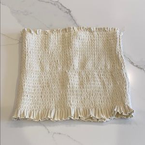 John Galt cream tube top